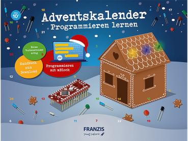 Preview: Calendrier de l‘avent - Apprendre la programmation, projets électroniques amusants - LEDs RGB, microcontrôleur, manuel téléchargeable - Dès 10 ans - produit en allemand Preview: Calendrier de l‘avent - Apprendre la programmation, projets électroniques amusants - LEDs RGB, microcontrôleur, manuel téléchargeable - Dès 10 ans - produit en allemand