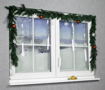 Preview: LED-Leuchtstäbe mit Schneefall-Effekt für innen & aussen