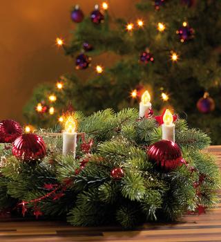 Preview: Catena luminosa a LED per albero di Natale con 20 candele, 3 watt