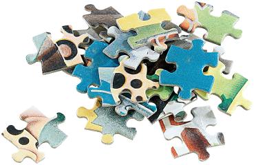 Preview: 500-teiliges Glow-in-the-dark-Puzzle Tierwelt - Einzelheiten leuchten im Dunkeln - 36x52 cm - Hochwertiger Qualitätsdruck - ab 14 Jahren