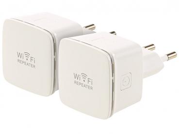 Preview: set di 2 mini ripetitori WLAN WLR-350.sm con punto di accesso e pulsante WPS