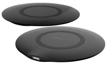 Preview: 2er-Set extraflache Schnell-Ladestationen mit Qi, 5 - 15 W,5 / 9 V