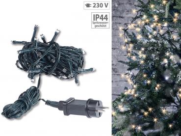 Preview: 2er-Set LED-Lichterketten mit 40 LEDs für innen & aussen, IP44, 4 m