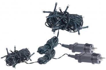 Preview: 2er-Set LED-Lichterketten mit 40 LEDs für innen & aussen, IP44, 4 m