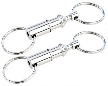 Preview: set of 2 Metal Keychain with Quick Easyclip Mechanism