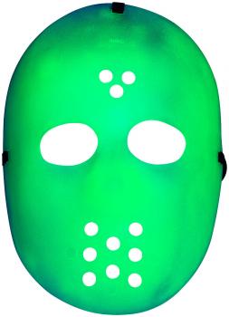 Preview: Maschera da hockey fosforescente per Halloween / carnevale