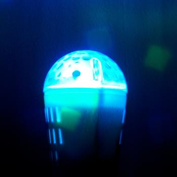 Preview: Lampada LED da discoteca con effetto scintillio di stelle e sensore sonoro, E27