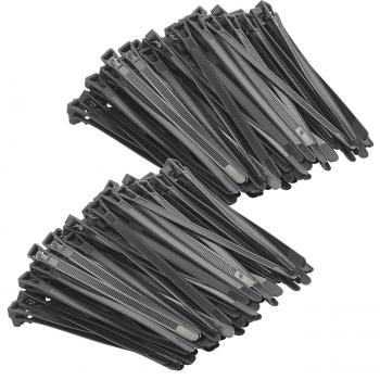 Preview: 200 colliers de serrage réutilisables - Noir - 150 x 7,6 mm