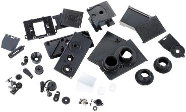 Preview: Zweiäugige Spiegelreflex-Kamera zum Selberbauen - Echtes Fotos mit 67 Teilen - Analog TLR Bausatz 35mm Film - f/5 f/11 1/125s - 76x154x78mm