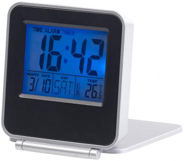 Preview: 2er-Set Kompakte digital Reisewecker, Thermometer, Kalender Preview: 2er-Set Kompakte digital Reisewecker, Thermometer, Kalender