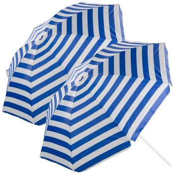 Preview: 2 parasols avec étuis UV 30+ / Ø 180 cm