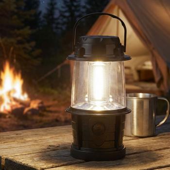 Preview: Set of 2 dimmable LED lanterns, 3 COB LEDs, battery-powered, 3 W, 140 lm