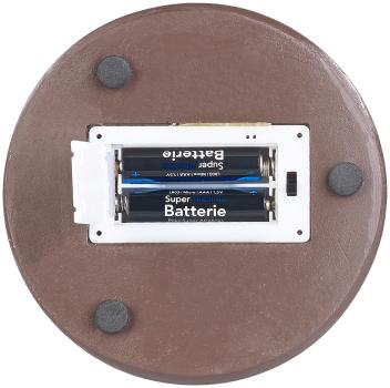 Preview: 2er-Set Weihnachtskrippen mit Glasglocke - Handbemalte Figuren, LED-Beleuchtung (3 warmweisse LEDs) - Deko für Zuhause Ø 12x19.5 cm Holz/Glas/Polyresin