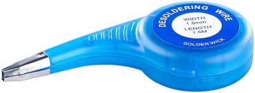 Preview: 3er-Set Entlötlitzen mit Spender - Beschichtet, Schutz vor Oxidation/Korrosion & Verbrennungen - Je 1,5 mm x 1,5 m - Sicherer Einsatz beim Löten/Entlöten