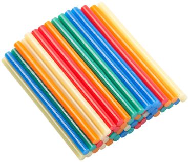 Preview: 50 stick di colla per pistole a caldo, 11 x 200 mm, colorati