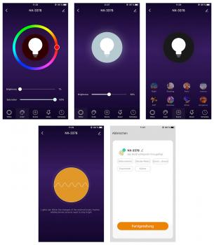 Preview: 3 Spots LED encastrables connectés ULA-100 Lunartec - Lumière d’ambiance vitrines, étagères, commande vocale, app - Wi-Fi, Tuya, Alexa/Google Assistant