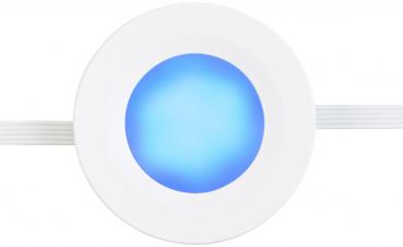 Preview: Lunartec 4 Spots LED RVBB ULA-100 Supplémentaires - Lumière d‘Ambiance Connectée Tuya/Alexa/Google Assistant - Pour Vitrine/Étagère - 3000K- 8W