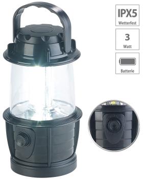 Preview: Lanterna LED dimmerabile, 3 LED COB, funzionamento a batteria, 3 W, 140lm, IPX4