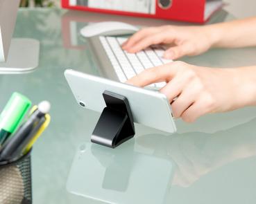 Preview: 2er-Set Anti-Rutsch-Pads für Smartphone und Tablet-PC, selbstklebend