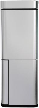 Preview: Designer waste separation system with motion sensor – 4 bins, stainless steel – 72 litres