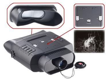 Preview: Digital night vision binocular, up to 300 meters of visibility