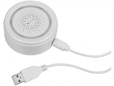 Preview: WLAN-Alarm-Sirene mit App, für Alexa, Siri & Google Assistant