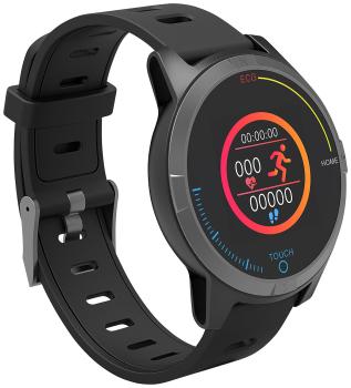 Preview: Orologio fitness con Bluetooth, visualizzazione della frequenza cardiaca e dell‘ECG, app, IP67
