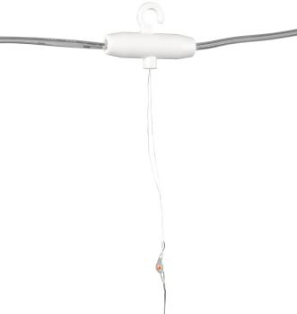 Preview: LED-Lichtervorhang 300 warmweisse LEDs dimmbar - Party- & Hochzeitsdekoration mit Timer & 8 Modi - USB-Stromversorgung - 3x3m kürzbar