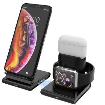 Preview: 3in1 Induction Charging Station for Smartphone, Apple Watch & AirPods, 10W