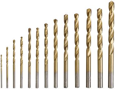 Preview: Bohrer- & Bit-Set, Titanummantelung, 109 Teile im Aufbewahrungs-Koffer