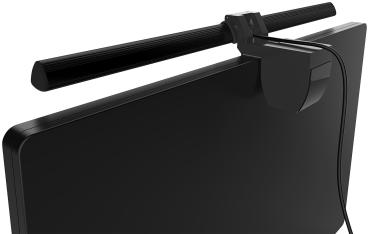 Preview: XL-USB-LED-Monitorleuchte - Blendfrei, 3 Lichtfarben, 10-stufig dimmbar - Für PC/Laptop, 40 cm, 4 W - Schützt Augen & steigert Produktivität