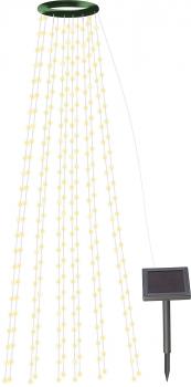 Preview: Catena luminosa solare per albero di Natale, 12 ghirlande, 300 LED, IP44 Preview: Catena luminosa solare per albero di Natale, 12 ghirlande, 300 LED, IP44