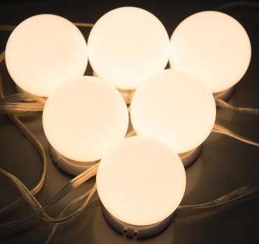 Preview: Lampada a specchio USB in stile Hollywood, con LED CCT, 10 watt, dimmerabile