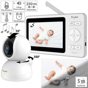 Preview: Video baby monitor, swivel & tilt camera, 11 cm (4.3