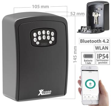 Preview: Mini key safe SAF-100.app with Bluetooth and app, IP54