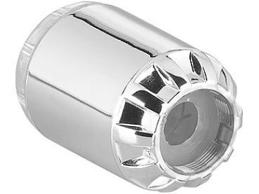 Preview: Dynamo LED faucet attachment for temperature control, glows in color