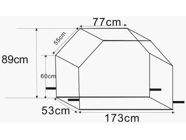Preview: Professional grill cover L (173 x77 x 53 cm)