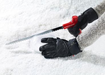 Preview: Ausziehbare Aluminium-Schneeschaufel mit Säge