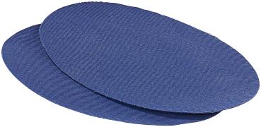 Preview: Toppe in cotone adesive da stirare, 2 pezzi in blu