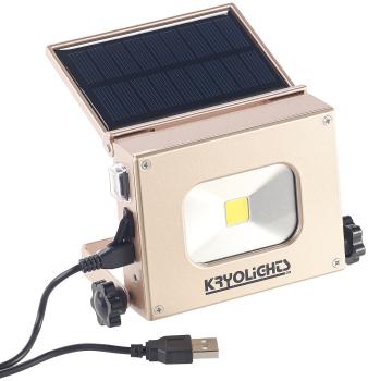 Preview: 2in1 LED floodlight and powerbank, solar panel, 10 watt COB LED, 370 lumens