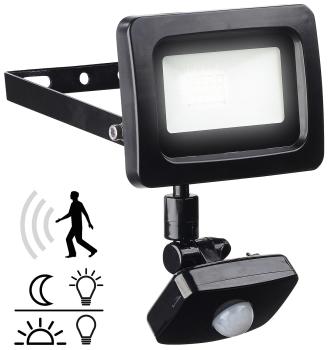 Preview: Mini LED floodlight, PIR sensor, 10 watt, 800 lm, daylight white, IP44