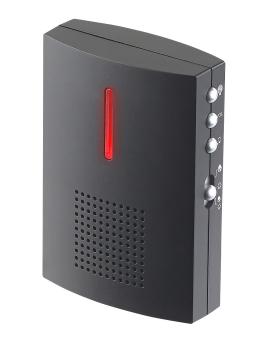 Preview: Funk-Empfänger FTK-120 - Zusatz-Empfänger für Funk-Türklingel mit 100m Reichweite, 3 Signal-Modi (Ton/Licht), 36 Melodien, 5 Lautstärken - Schwarz