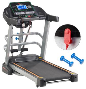 Preview: Professional treadmill & fitness station, heart rate monitor, incline up to 15%, app, Bluetooth, 12 training programs, Apple Health compatible
