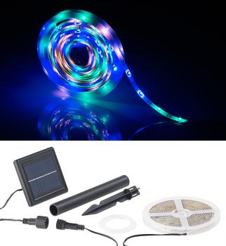 Preview: Bande à LED solaire 90 LED 3 m - 3 couleurs