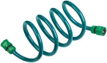 Preview: 3in1-Gartendusche - Rasensprinkler & Wassernebler - Fixierbarer 2m Schlauch - 6 Strahlarten Duschkopf - 360° Rasen-Bewässerung - Kühlung Terrasse/Garten