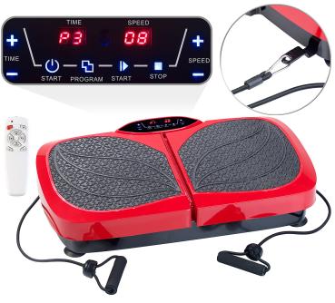 Preview: Fitness Vibrationsplatte mit Oszillation und 2 Expandern, bis 100 kg