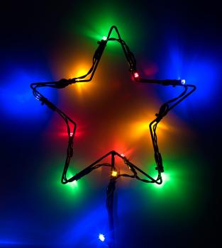 Preview: Christbaum-Überwurf-Lichterkette - 180 RGBW-LEDs für innen & aussen - Bluetooth App-Steuerung, IP44 spritzwassergeschützt, Musik-Lichtspiel