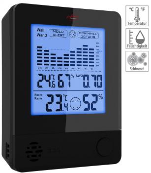 Preview: termometro e igrometro 2in1, misurazione ambiente e parete, allarme muffa