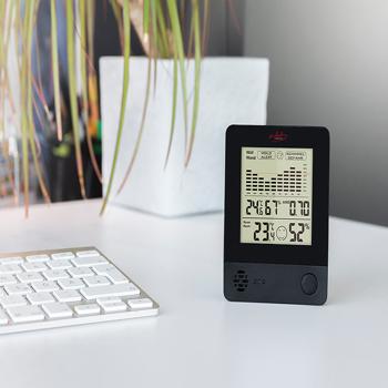 Preview: termometro e igrometro 2in1, misurazione ambiente e parete, allarme muffa