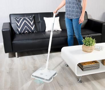 Preview: Akku-Fussboden-Poliermaschine mit Sprüh-Funktion & LED-Licht, 900 Hz